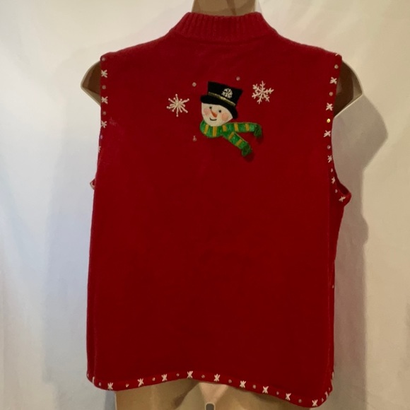 Vintage Ugly Christmas Sweater Vest - Picture 4 of 7